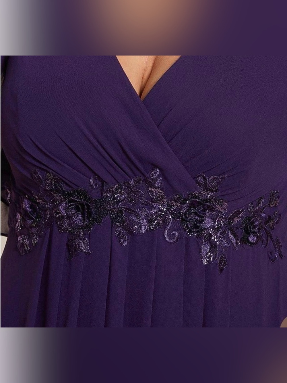 Ever Pretty IvyRose A Line Chiffon Maxi Formal Evening Gown - NWT - Picture 3 of 8